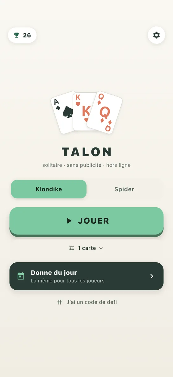 L'accueil de Talon